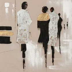 Gemälde MODENSCHAU GOLD/SILBER 655658