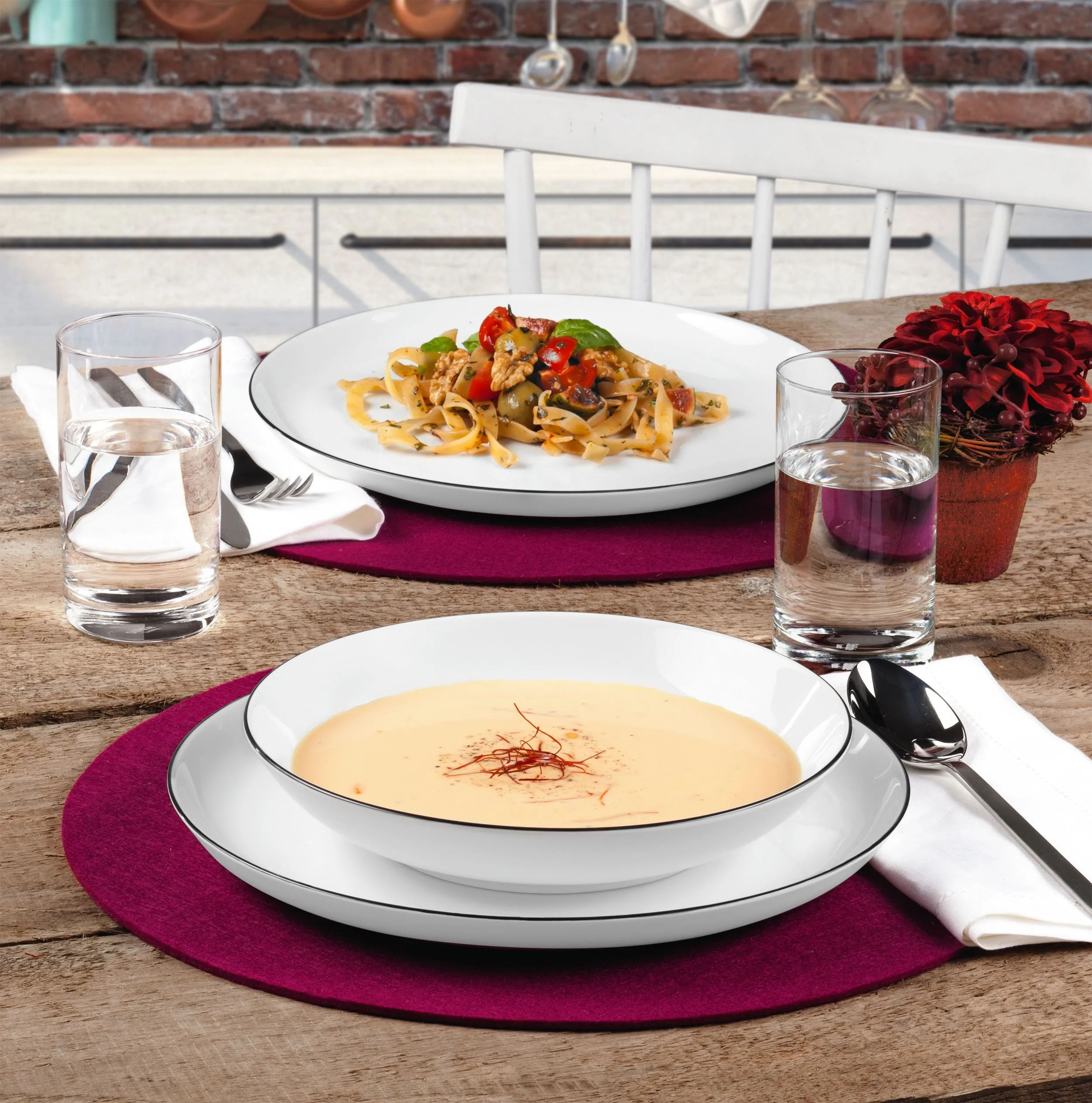 Tafelservice LIDO BLACK LINE 869314