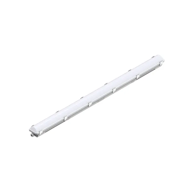 SLV LED Feuchtraumleuchte WATERPROOF C 120 cm 120° 21 W IP65 UGR 27 Notbeleuchtung Bewegungssensor grau - CCT Switch