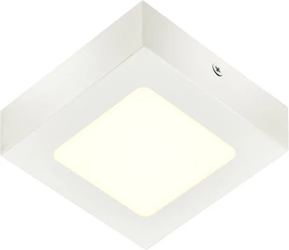 SLV SENSER 12 CW, Indoor LED Wand- und Deckenaufbauleuchte eckig weiß 4000K