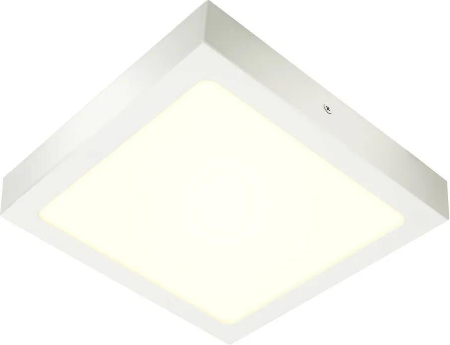 SLV SENSER 24 CW, Indoor LED Wand- und Deckenaufbauleuchte eckig weiß 4000K