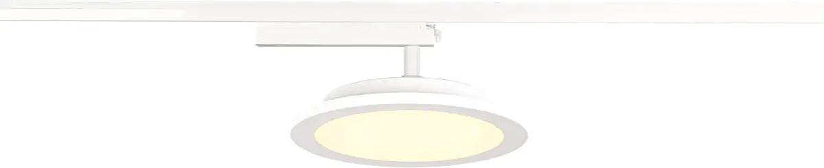 SLV PANEL TRACK round 200mm, 1 Phasen Spot weiß 18W 3000K