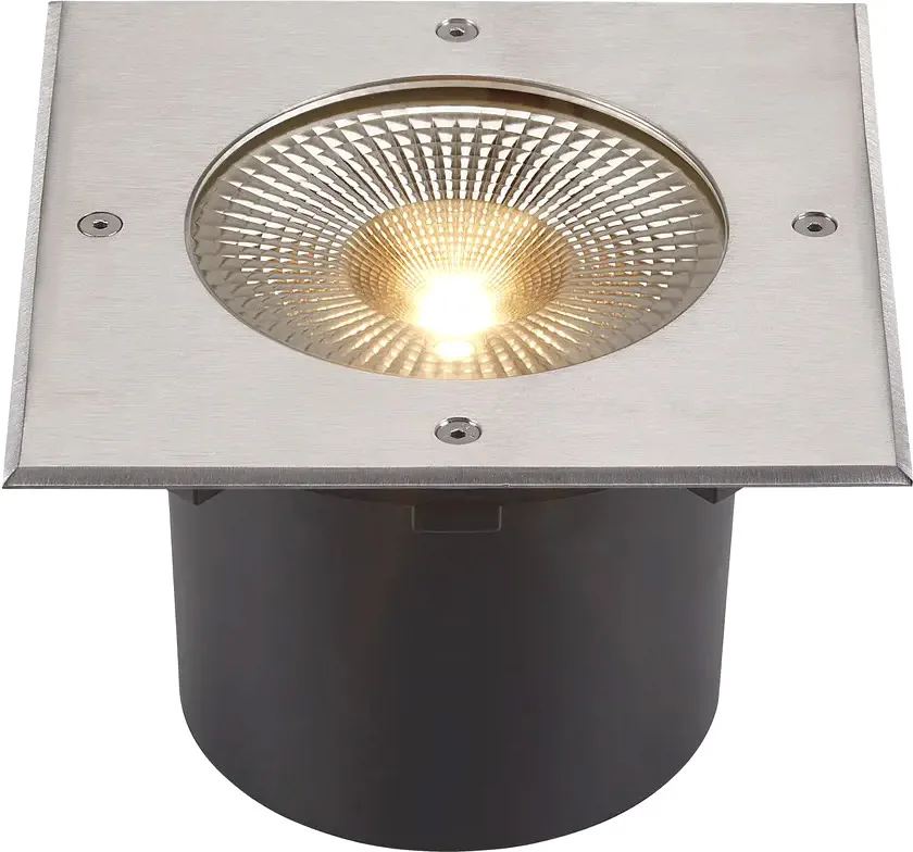 SLV ROCCI 200 EL eckig, Bodeneinbauleuchte schwarz 16W 3000K 120°