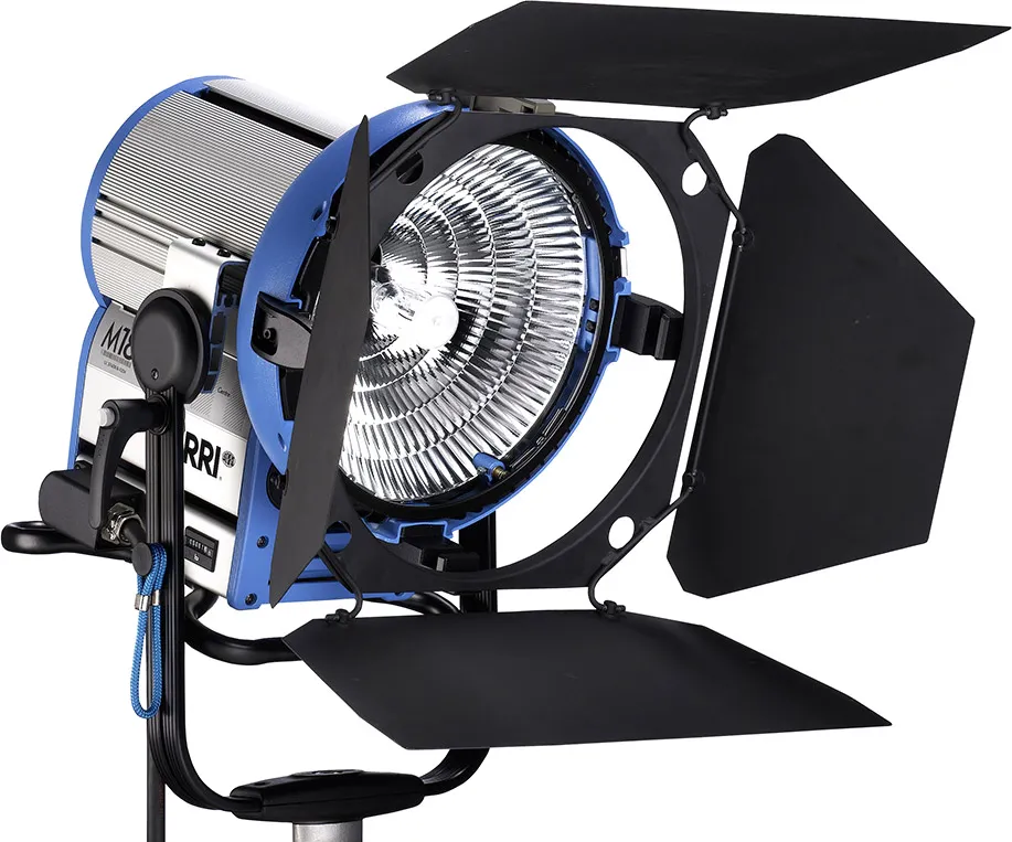 ARRI M18, 1800W/1200W Tageslichtscheinwerfer, MAN, VEAM, blau-silber