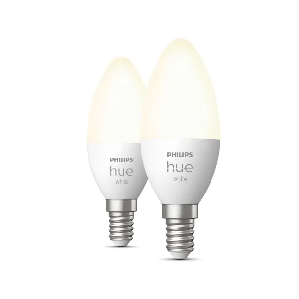 Signify Philips Hue White LED-Lampe Form: Kerze E14 5.5 W (Entsprechung 40 W)