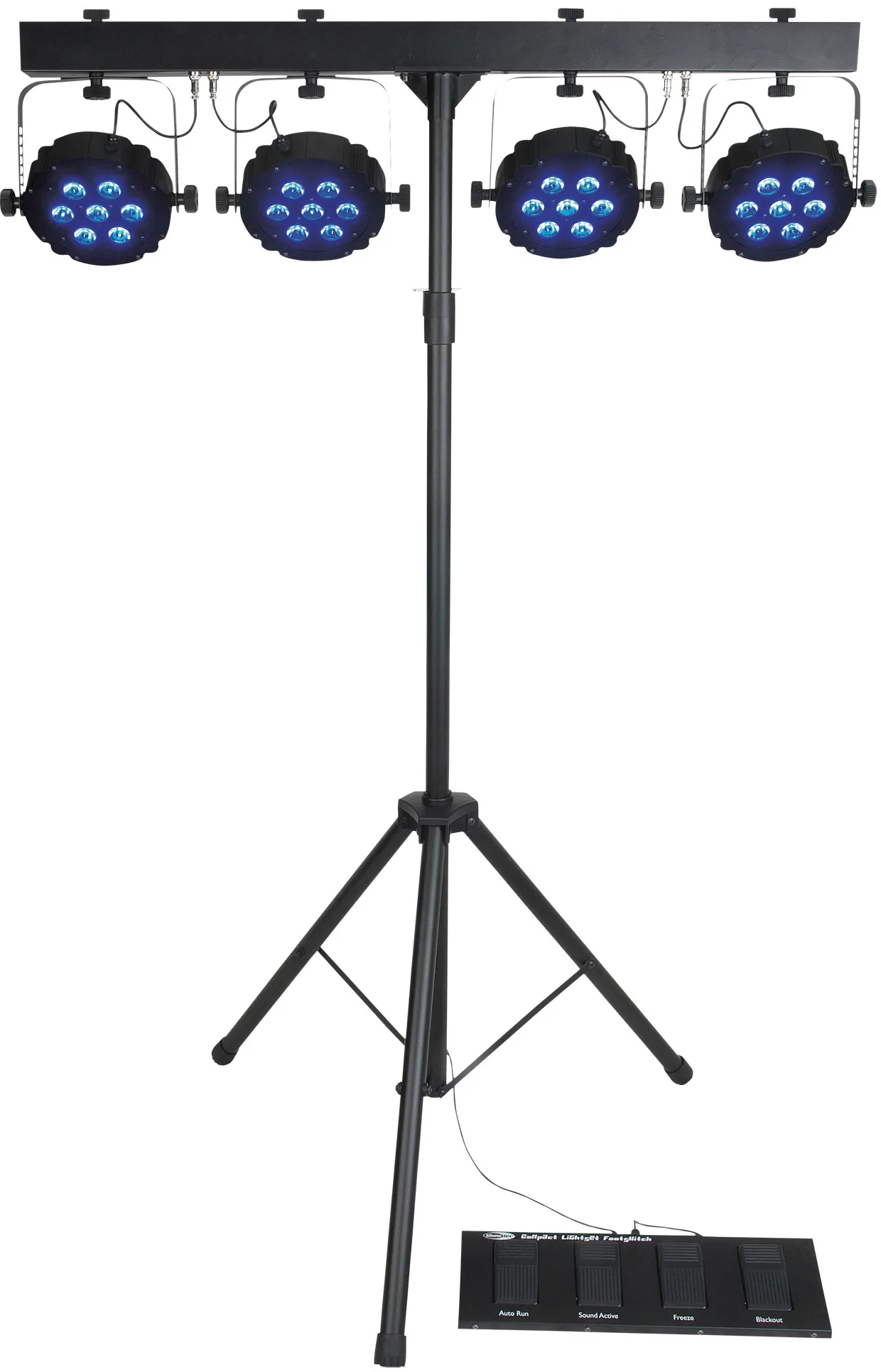 SHOWTEC Kompaktes Power-Lichtset MKII inkl. Tasche, Fußschalter und Ständer