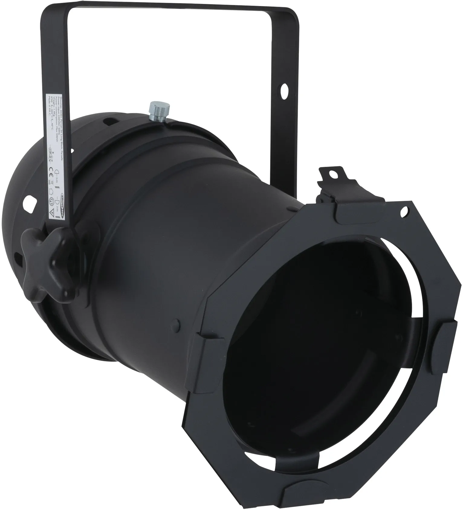 SHOWTEC Parcan 56 Long, inkl. Parsafe Long, schwarz, Parcan mit Gx16D-Fassung