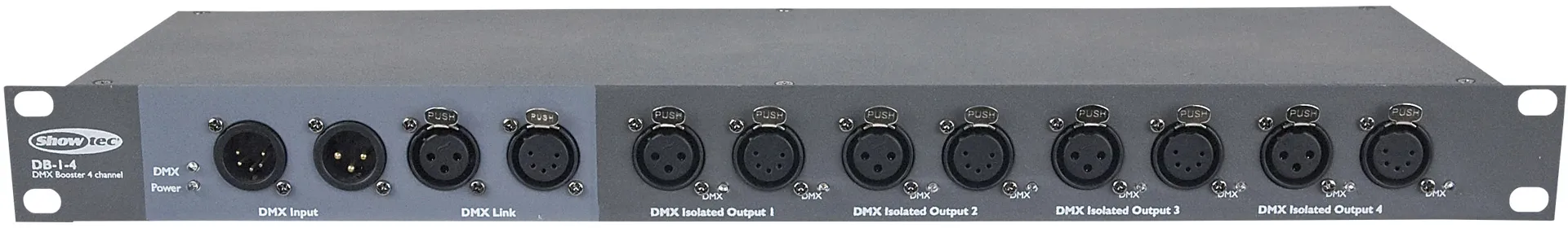 SHOWTEC DB-1-4 4-Kanal-DMX-Booster 3-polig & 5-polig XLR