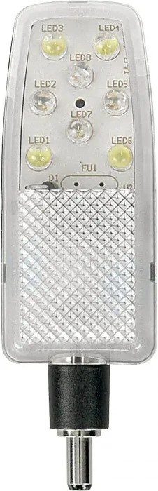 Showtec LED Schwanenhals Blau/Weiß 4x blau LEDs, 4x weiße LEDs