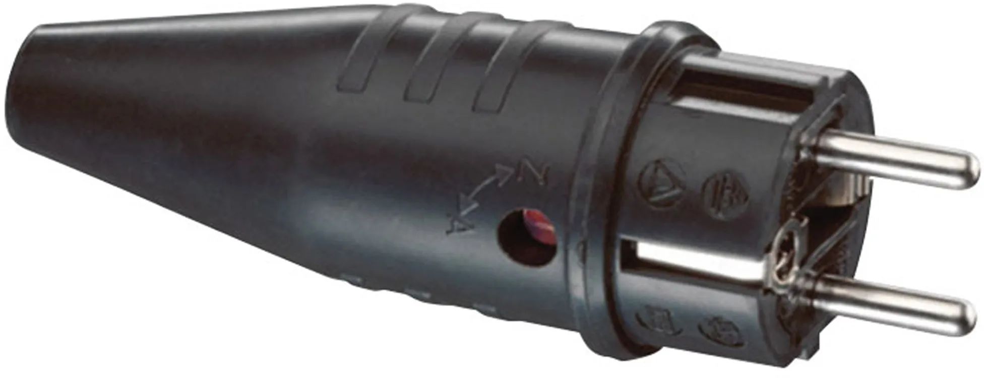 ABL Gummi-Schuko-Stecker, männlich, 240 V – CEE 7/VII