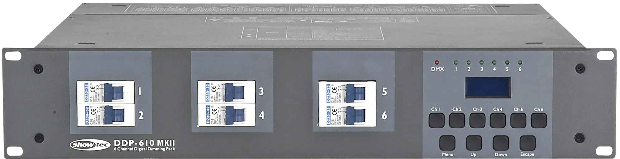 SHOWTEC DDP-610 MKII 6-Kanal-DigiDimming-Pack – 10 A Sicherung – Schuko