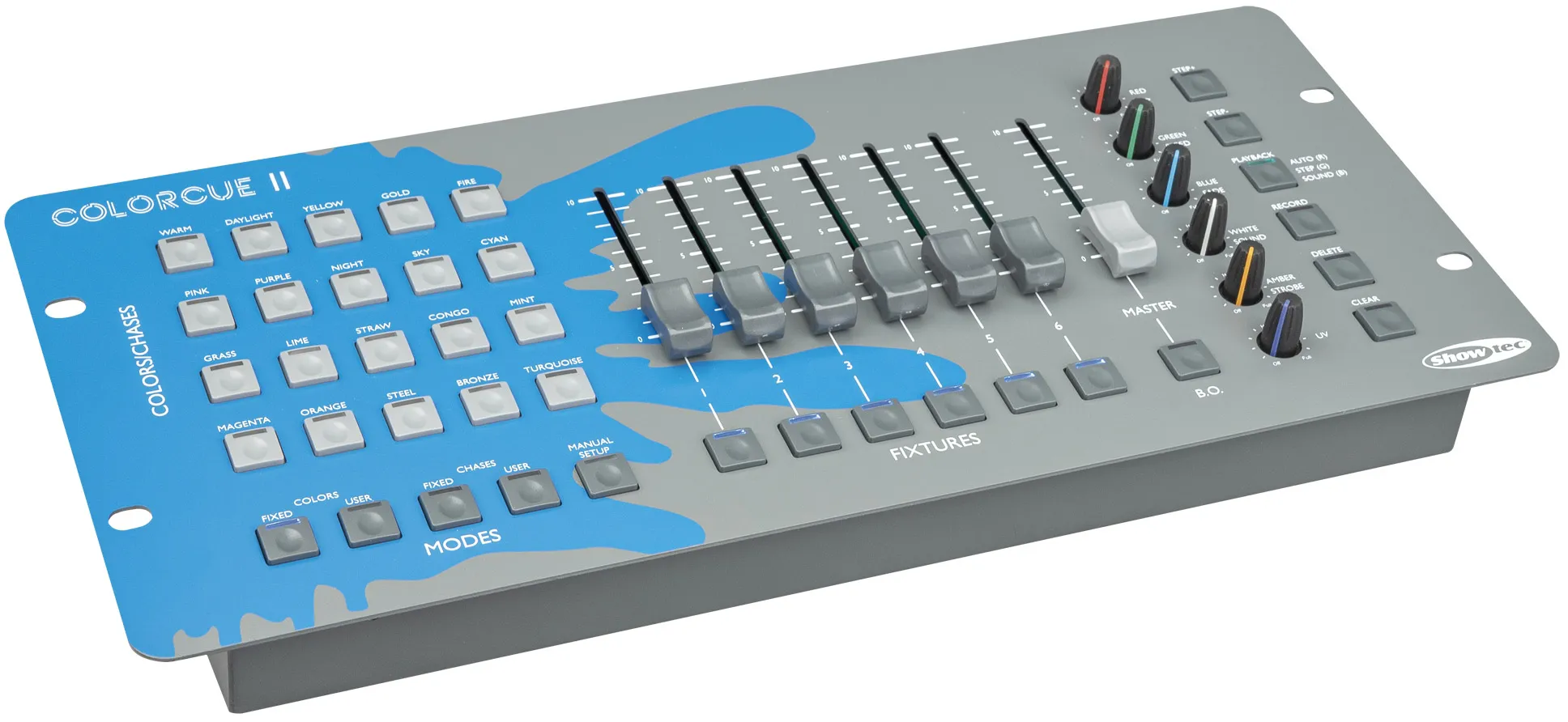SHOWTEC ColorCue 2 Intelligenter 6-Fader-Controller mit 6-farbiger LED-Anzeige