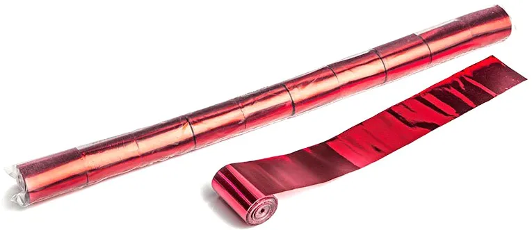 Magic FX Metallic Stadium Streamer 20m x 5cm - Rot