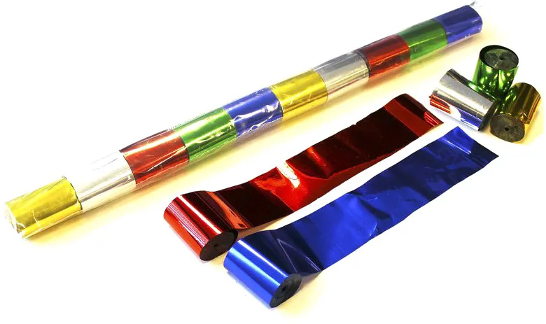 Magic FX Metallic Stadium Streamer 20m x 5cm - Bunt
