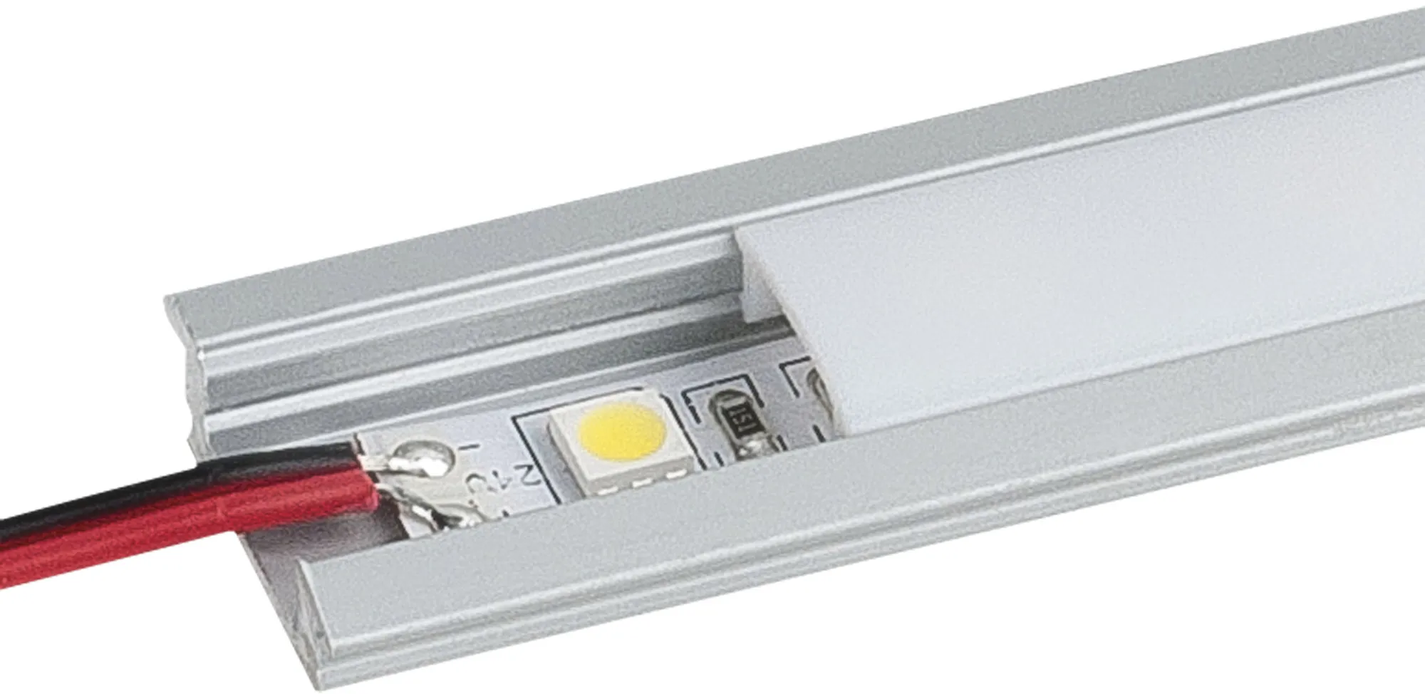 ARTECTA Profile Pro 1 Einbauleuchte Länge 2 m – silber