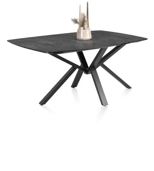 Henders & Hazel Palace Esstisch zentraler Fuß HPL/Metallgestell off black
