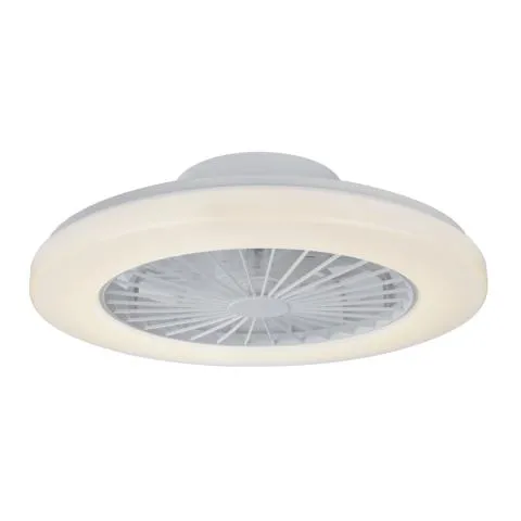 Shada LED-Deckenleuchte mit Ventilator 55W IP20 Ø 480mm - warmweiß/neutralweiß