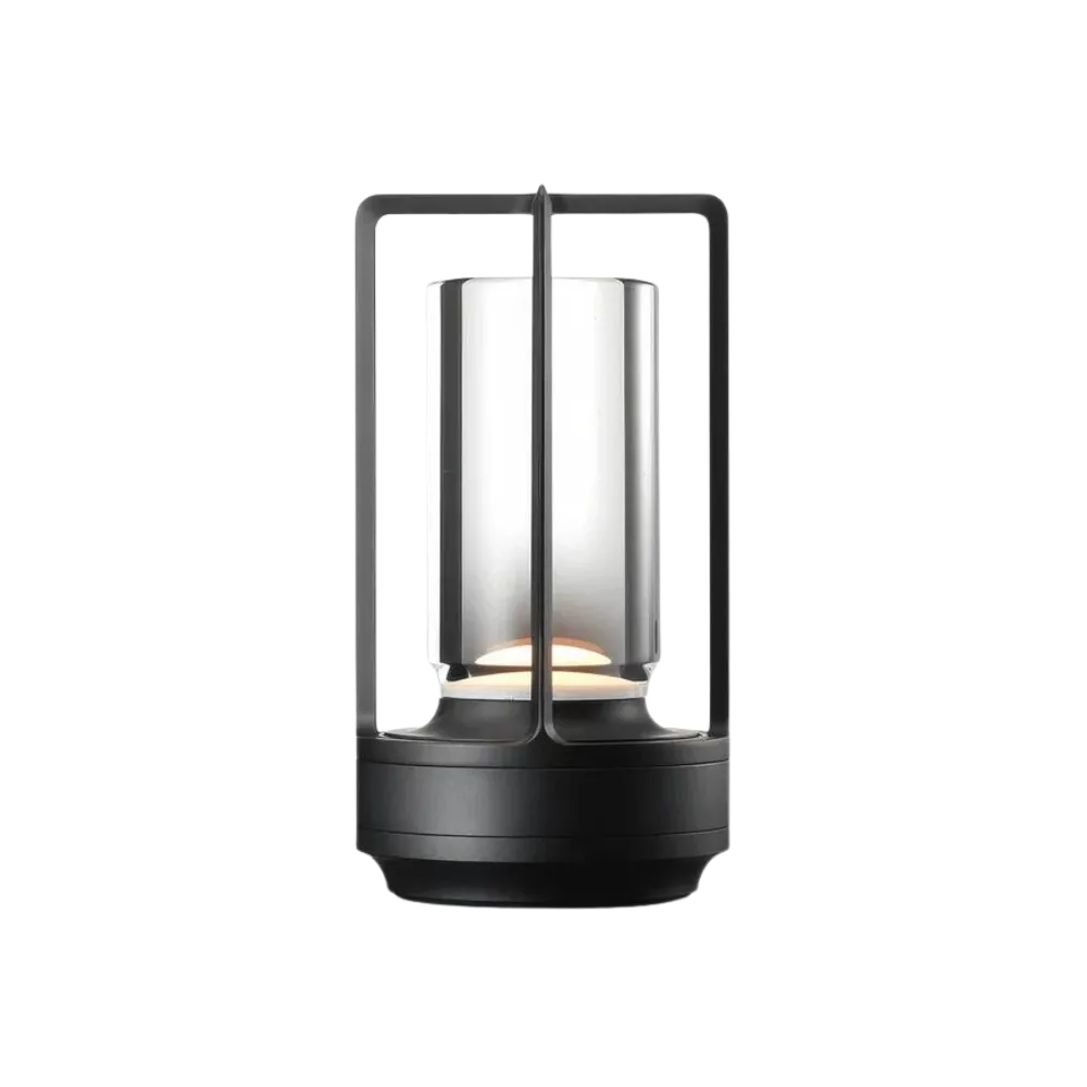 Drahtlose Tischlampe aus Aluminium mit wiederaufladbarem Akku für stilvolle Beleuchtung