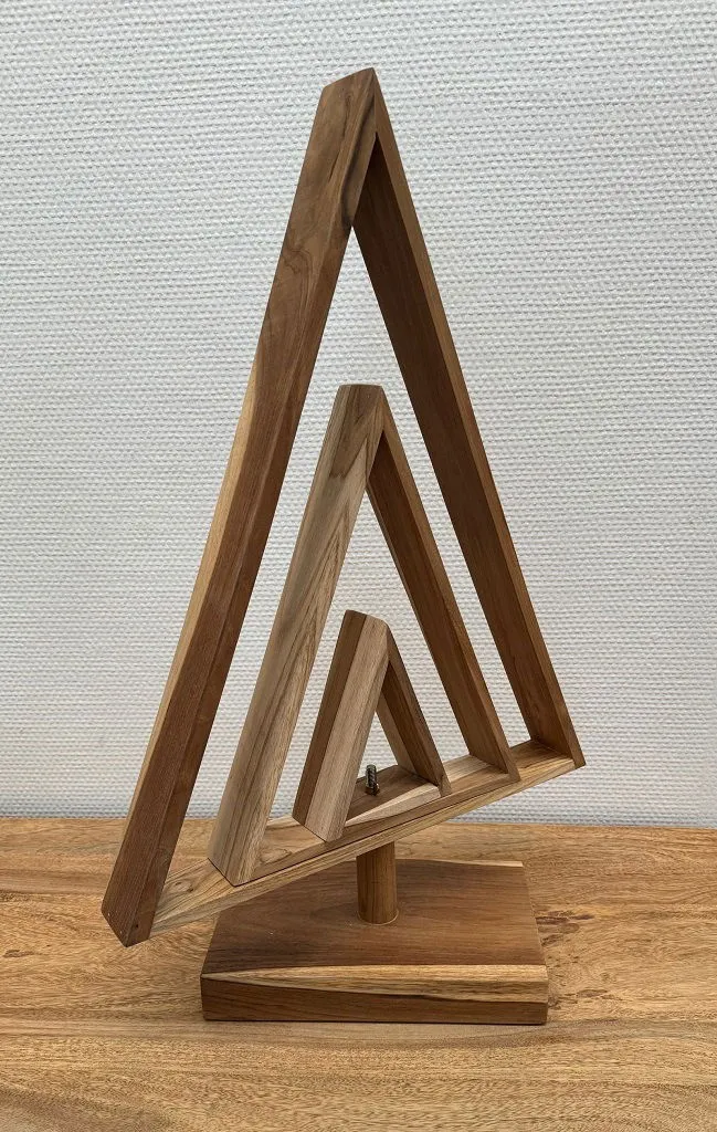 Weihnachtsbaum drehbar 40x60cm "Tressa" Teak natur