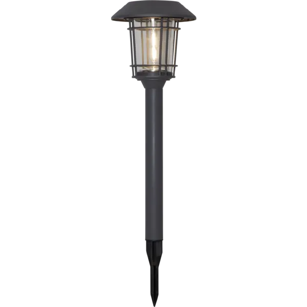 Star Trading LED-Solar Gartenspießleuchte FILIP 60 cm batteriebetrieben graphit - warmweiß