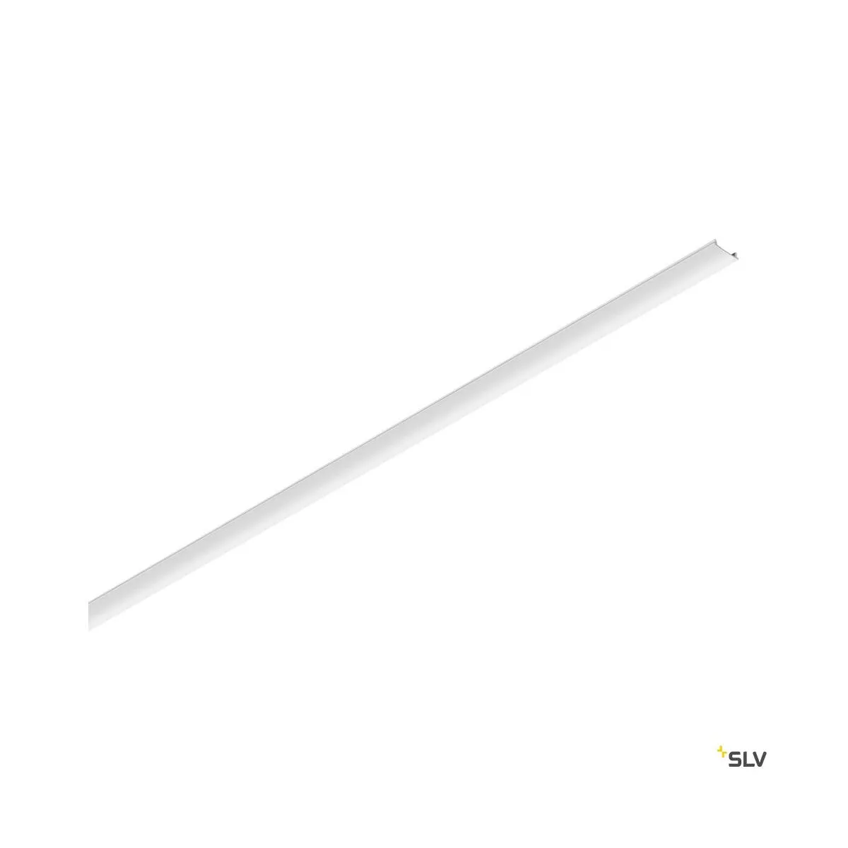 48V TRACK Schienenabdeckung, 26mm, für Aufbauschiene tief und Einbauschiene,2 m, weiß