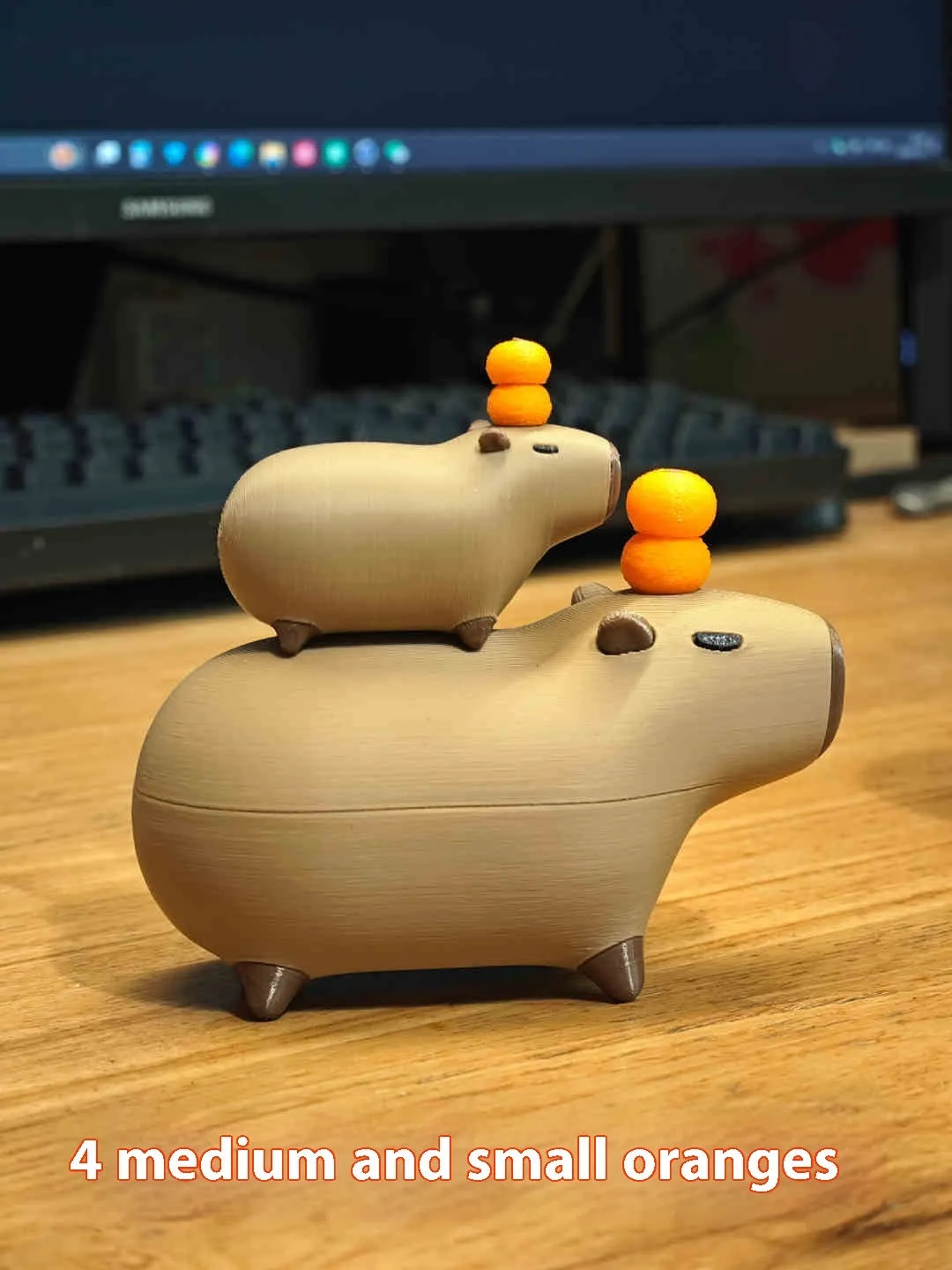 3D-gedrucktes Capybara-Set
