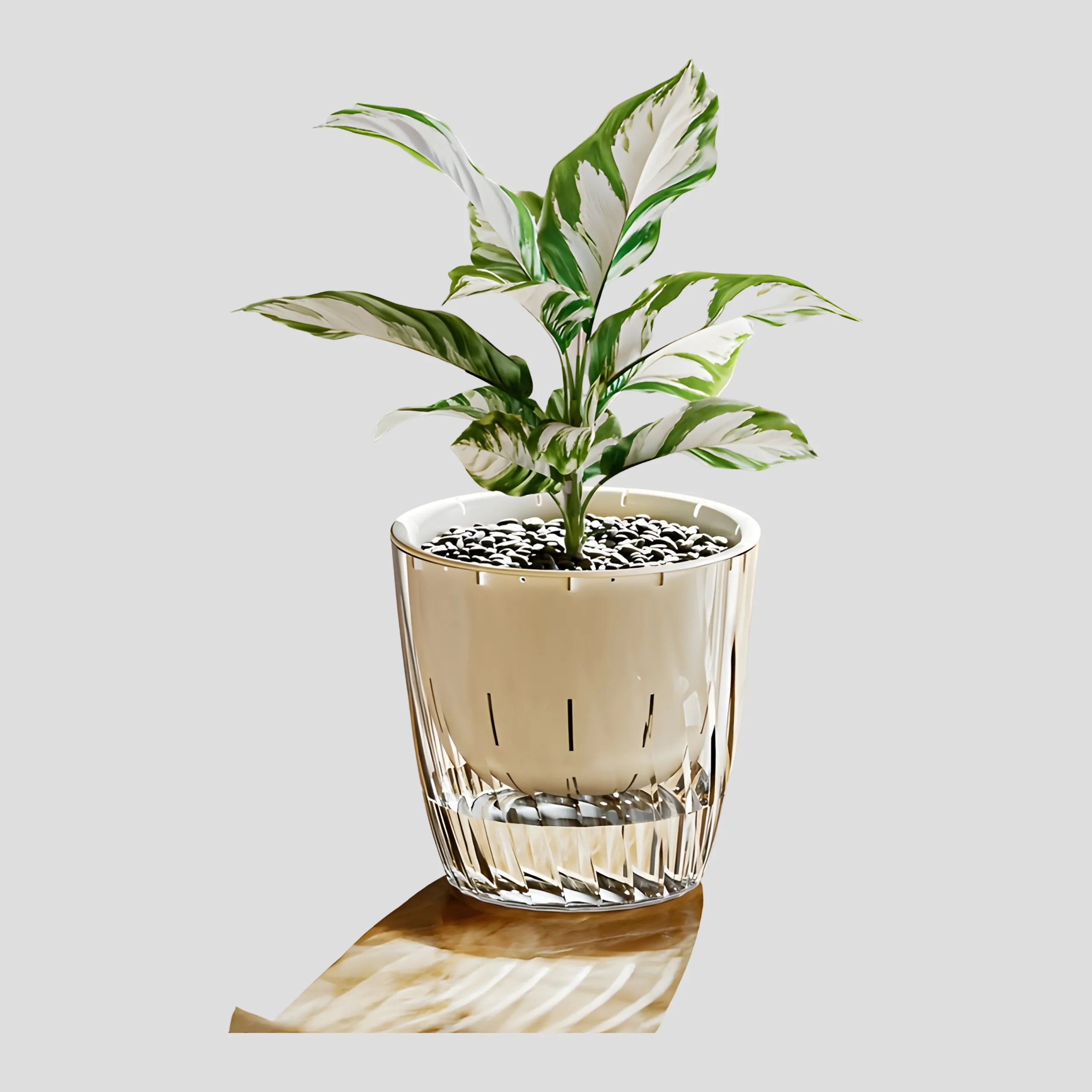 Garduru Pot - 2er-Pack Selbstbewässernde Tischpflanzentöpfe