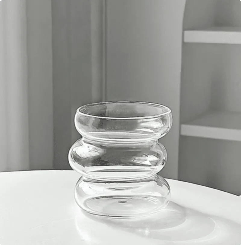 BubbleShape - Glas-Tasse mit einzigartigem Design