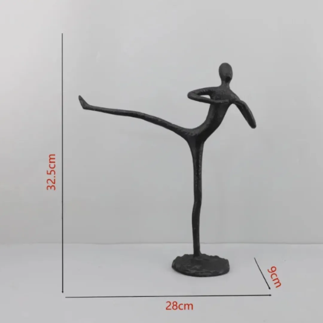 Abstrakte Gusseisenfiguren