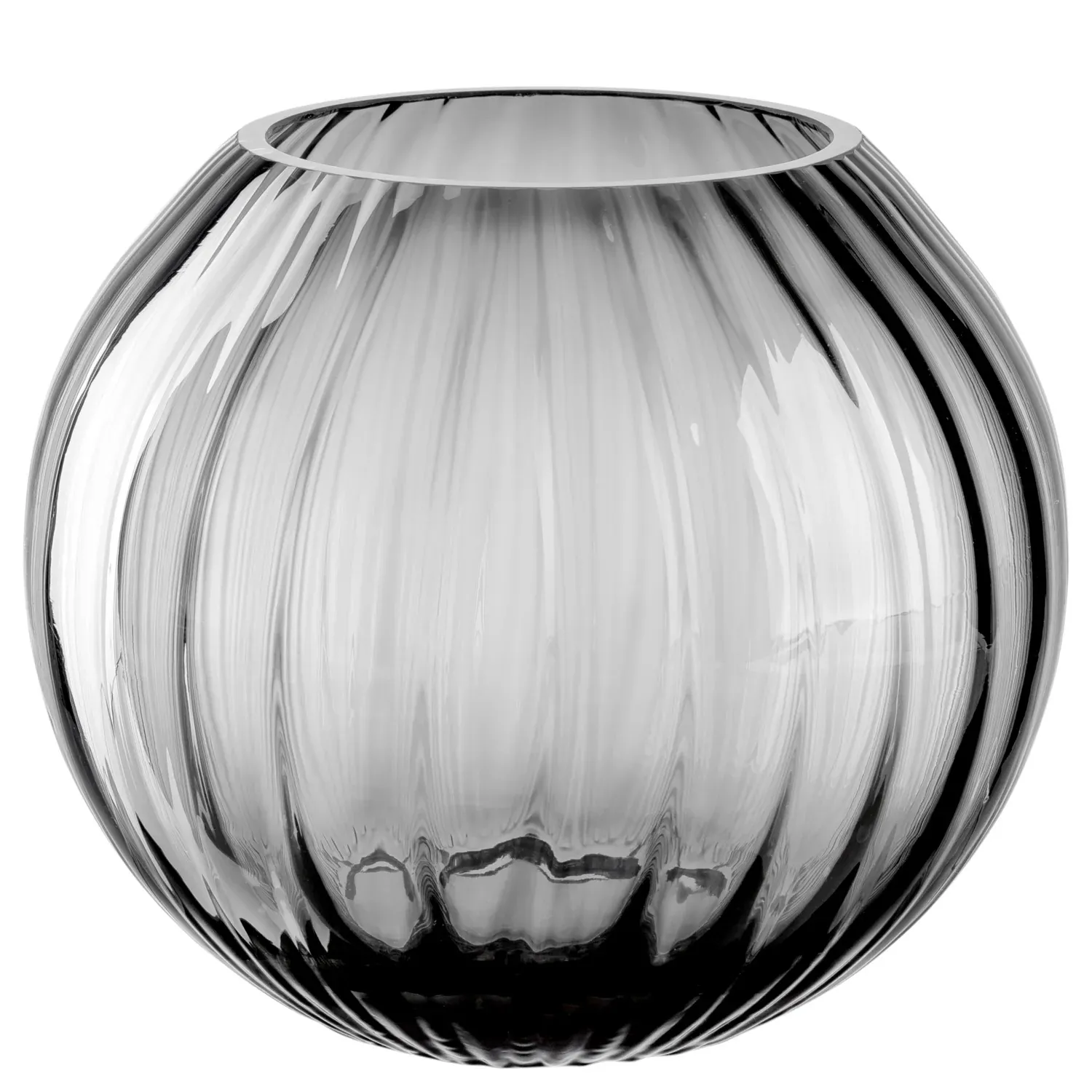 Kugelvase 20 x 17,5 x 20 cm | grau