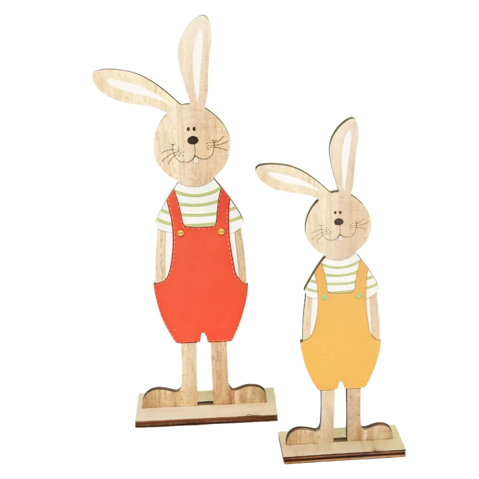 RustiCraft Osterhase - 2 Stück Holzhase Osterdeko