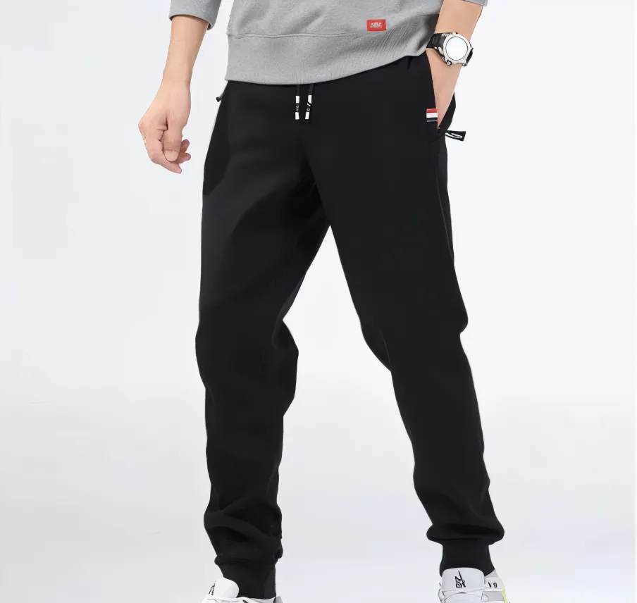 Wool Lined Fleece Legging - Herren Sweatpants mit Kordelzug und Taschen
