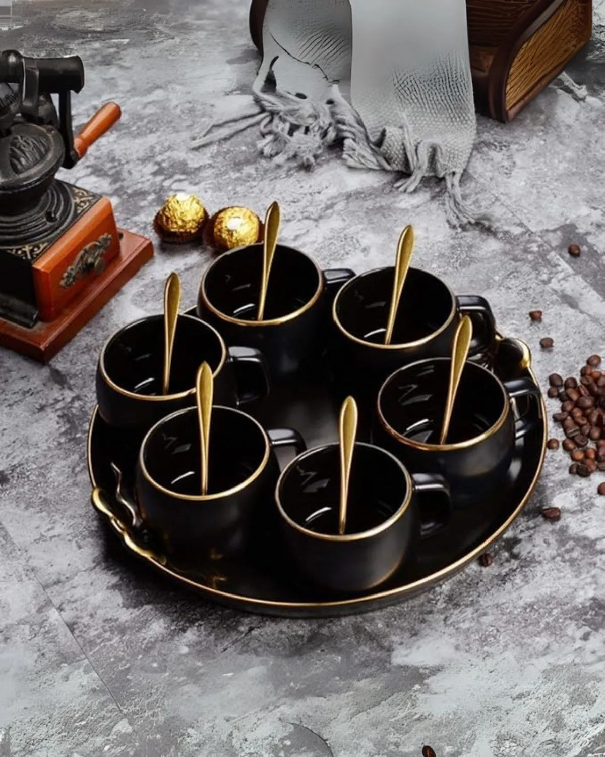 Zeitlose Eleganz – Luxuriöses Porzellan-Teeset mit Pariser Charme