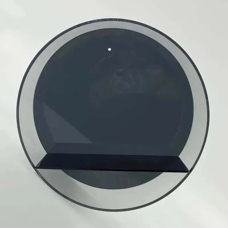 80er Acrylic Runde Wandhängende Anzeige Regal