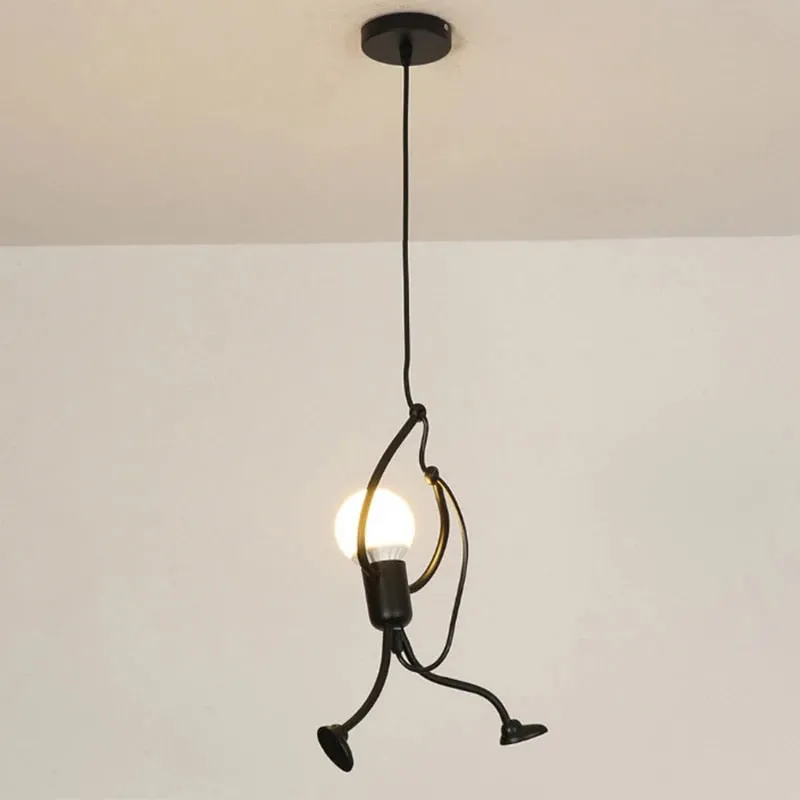 Garduru Iron Design Deckenleuchte | Vintage Retro LED Lampe | Industrial Look für Zuhause