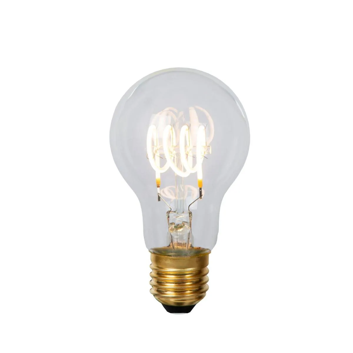 A60 Glühfadenlampe Ø 6 cm LED Dim. E27 1x5W 2700K Transparent
