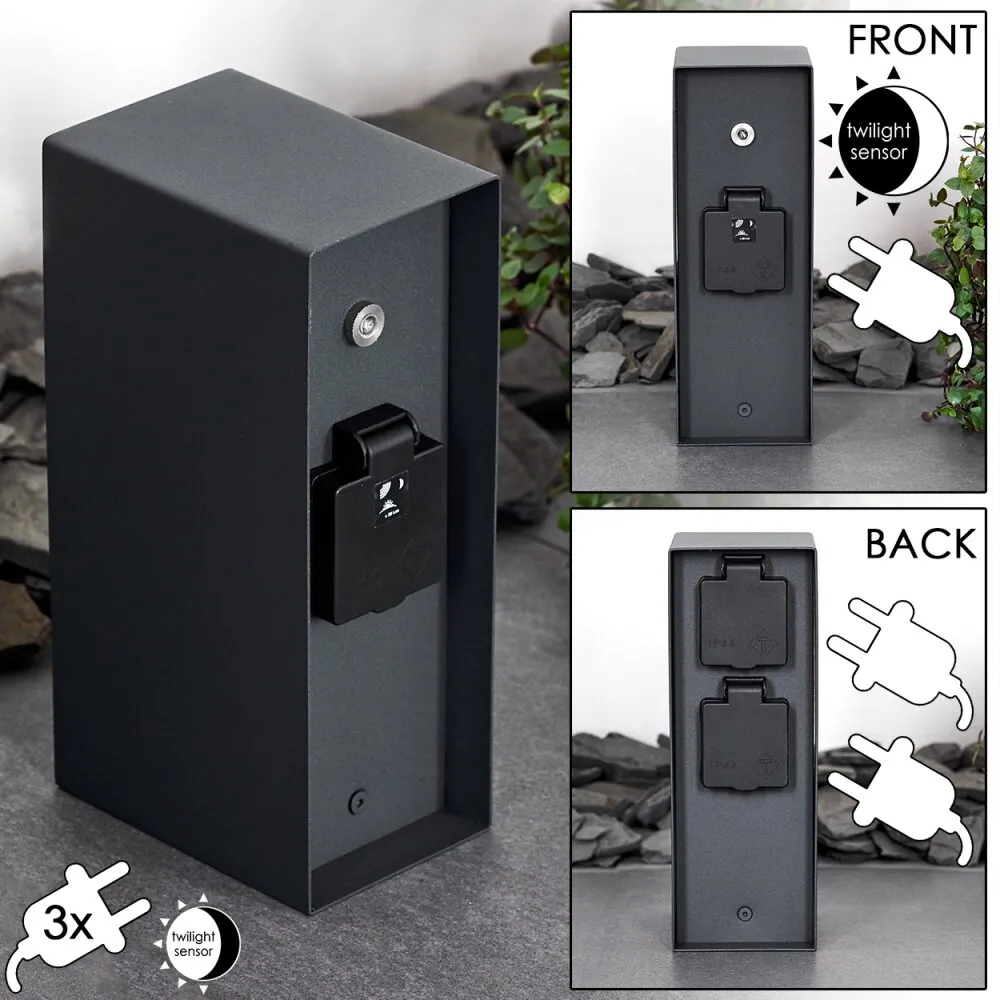 Abilene Steckdosensäule Anthrazit H3373071