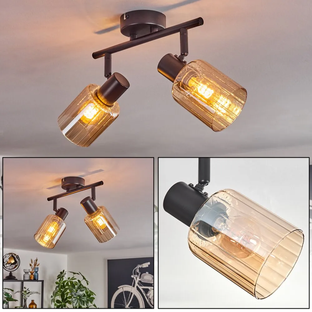 Aggebu Deckenleuchte Schwarz, 2-flammig H3728994