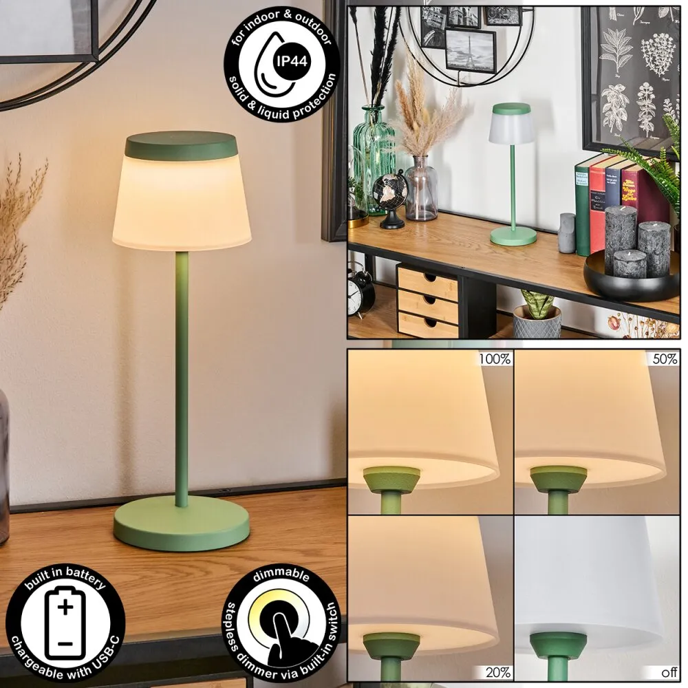 Algeraz Tischleuchte LED Grün, 1-flammig H3692059