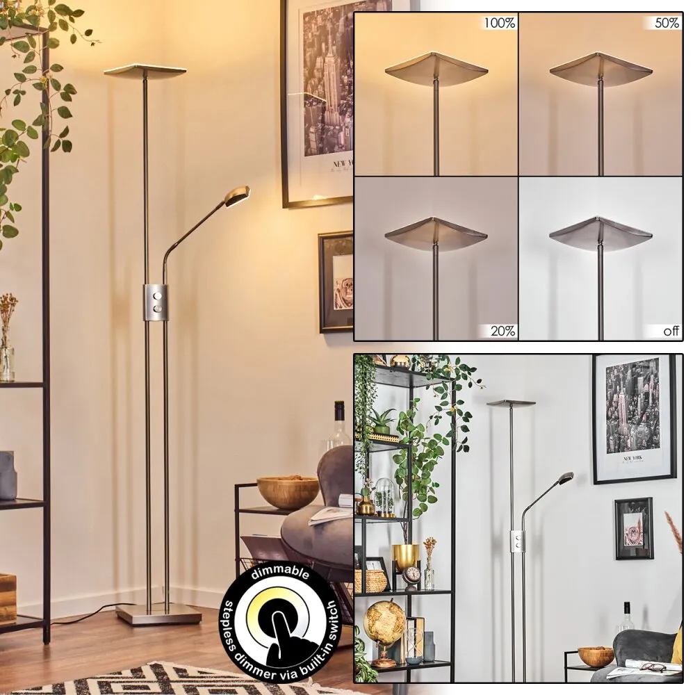 Antra Stehleuchte LED Nickel-Matt, 1-flammig H3788127