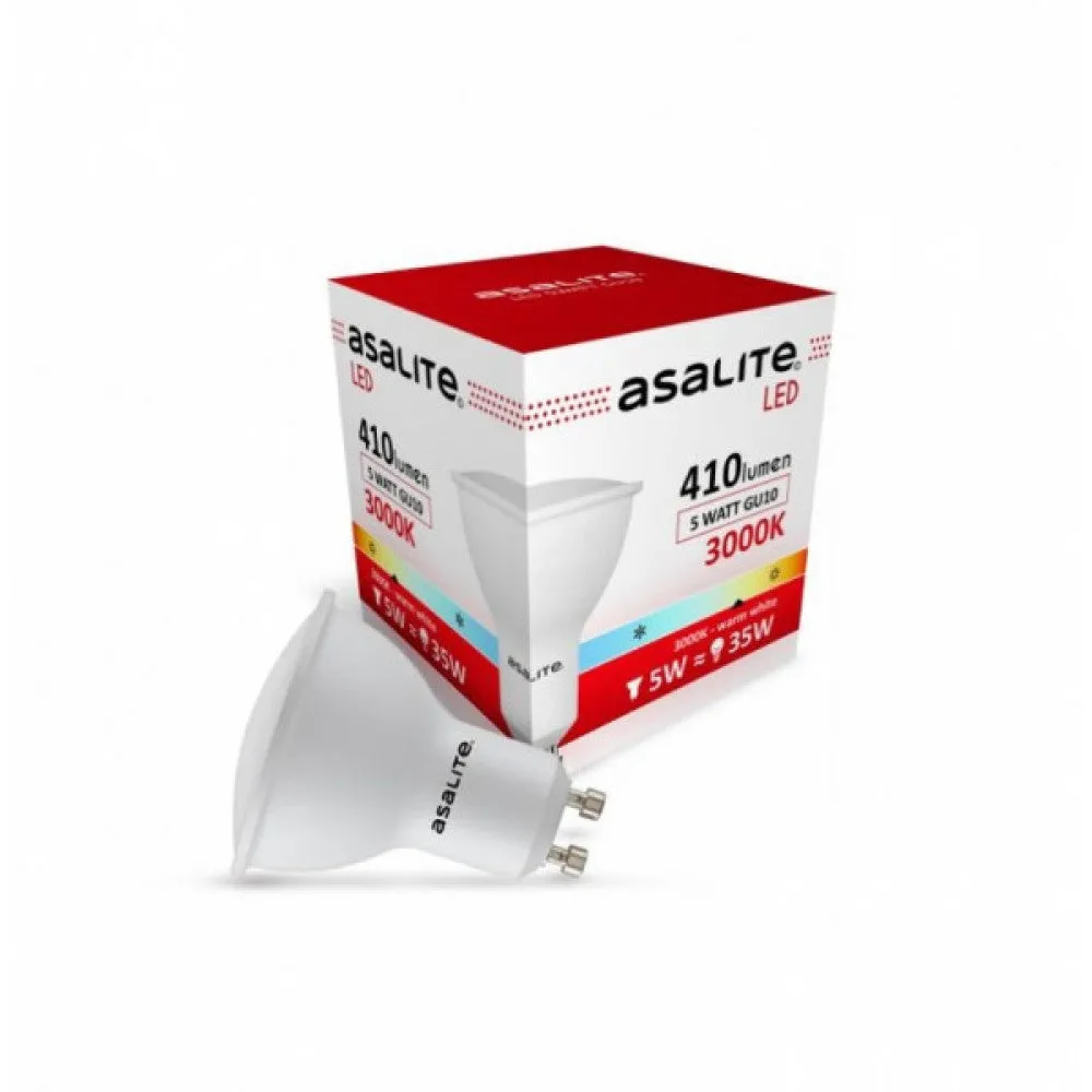 Asalite GU10 5W 410Lm 3000K IP20 LED-Glühbirne [ASAL-0028]