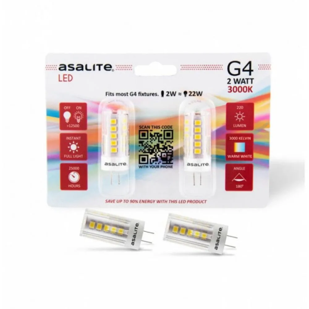 Asalite G4 LED-Lampe 2W 220Lm 3000K IP20 [ASAL-0097]