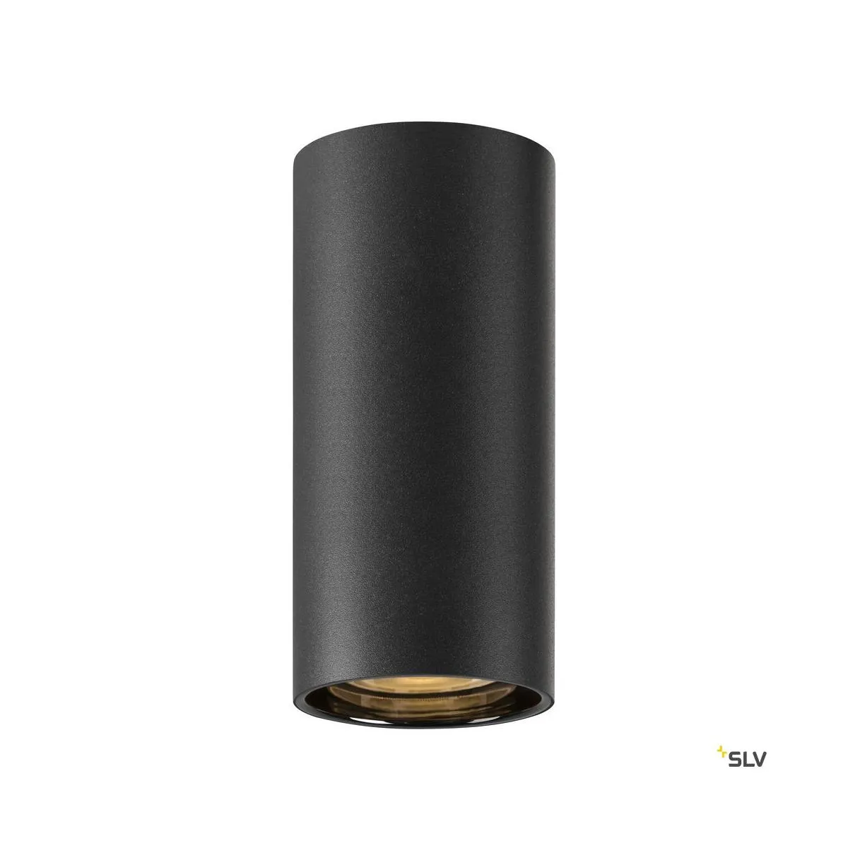 ASTO TUBE, Deckenaufbauleuchte, zylindrisch, max. 1x10W, schwarz