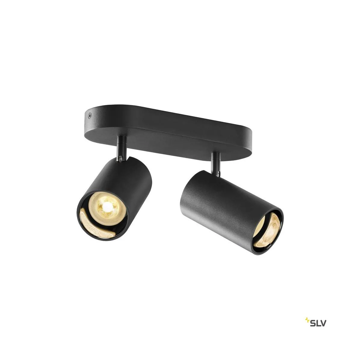 ASTO TUBE, Deckenaufbauleuchte, zylindrisch, max. 2x10W, schwarz