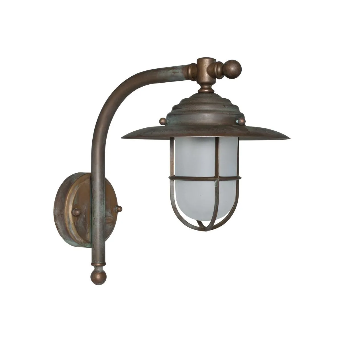 Außenwandleuchte CHALET Altmessingguss patiniert 1 x E27/60W