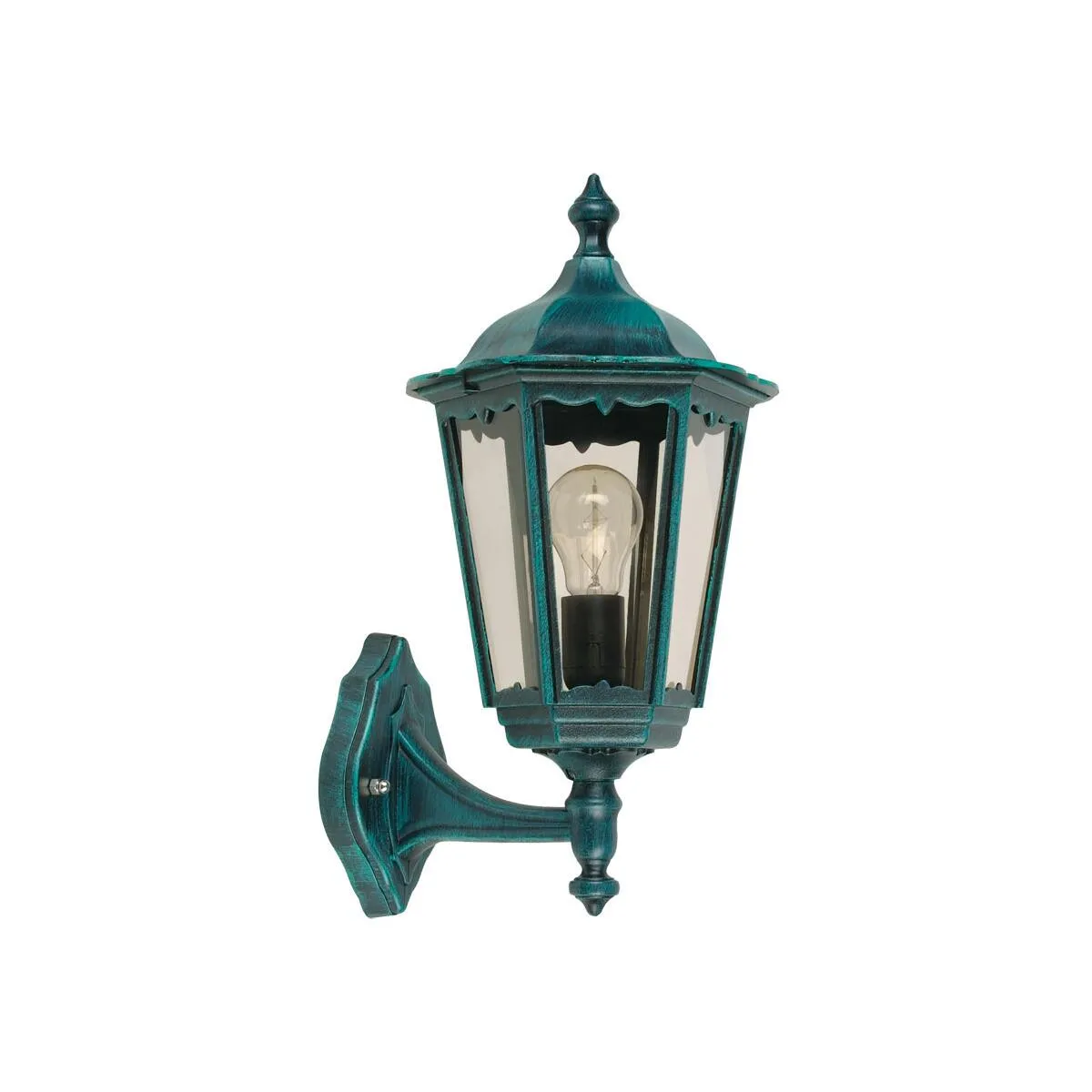 Außenwandleuchte FIRENZE schwarz-grünpatina 1 x E27/100W