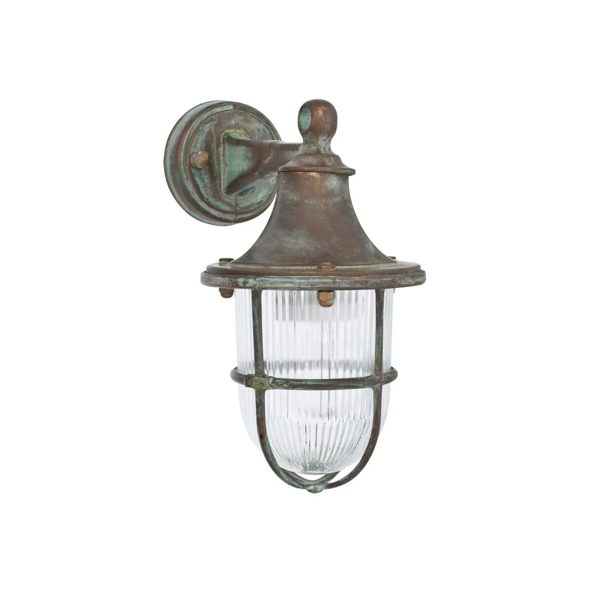 Außenwandleuchte Messingguss patiniert 1 x E27/60W
