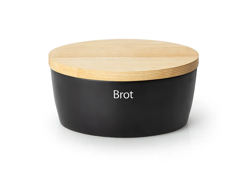 Brottopf Keramik | oval | schwarz | 27 x 20 x 13,5 cm