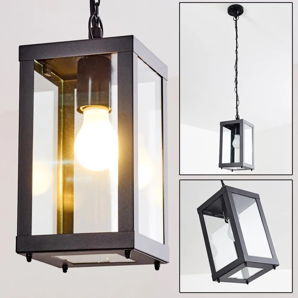 Caudry Außenhängeleuchte Schwarz, 1-flammig