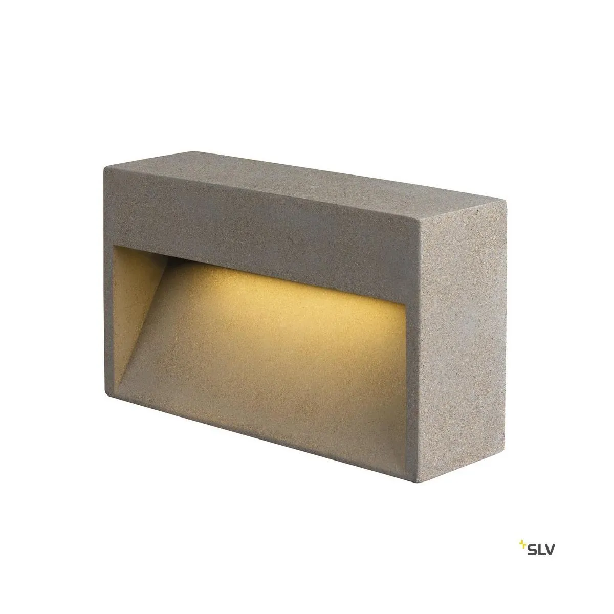 CONCRETO L, WL Wandaufbauleuchte grau, 12W, 570lm, 3000K